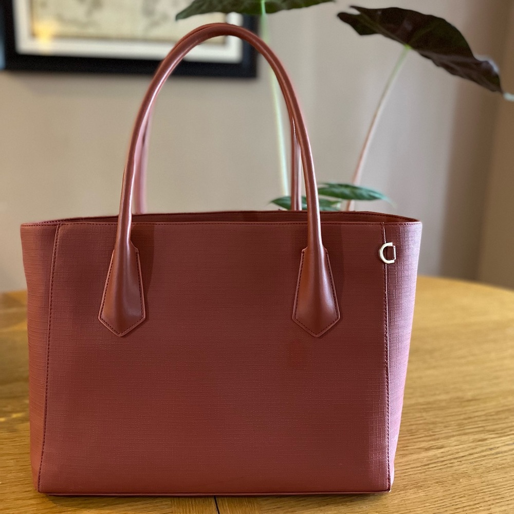 Dagne Dover Legend Tote in discontinued Rust.